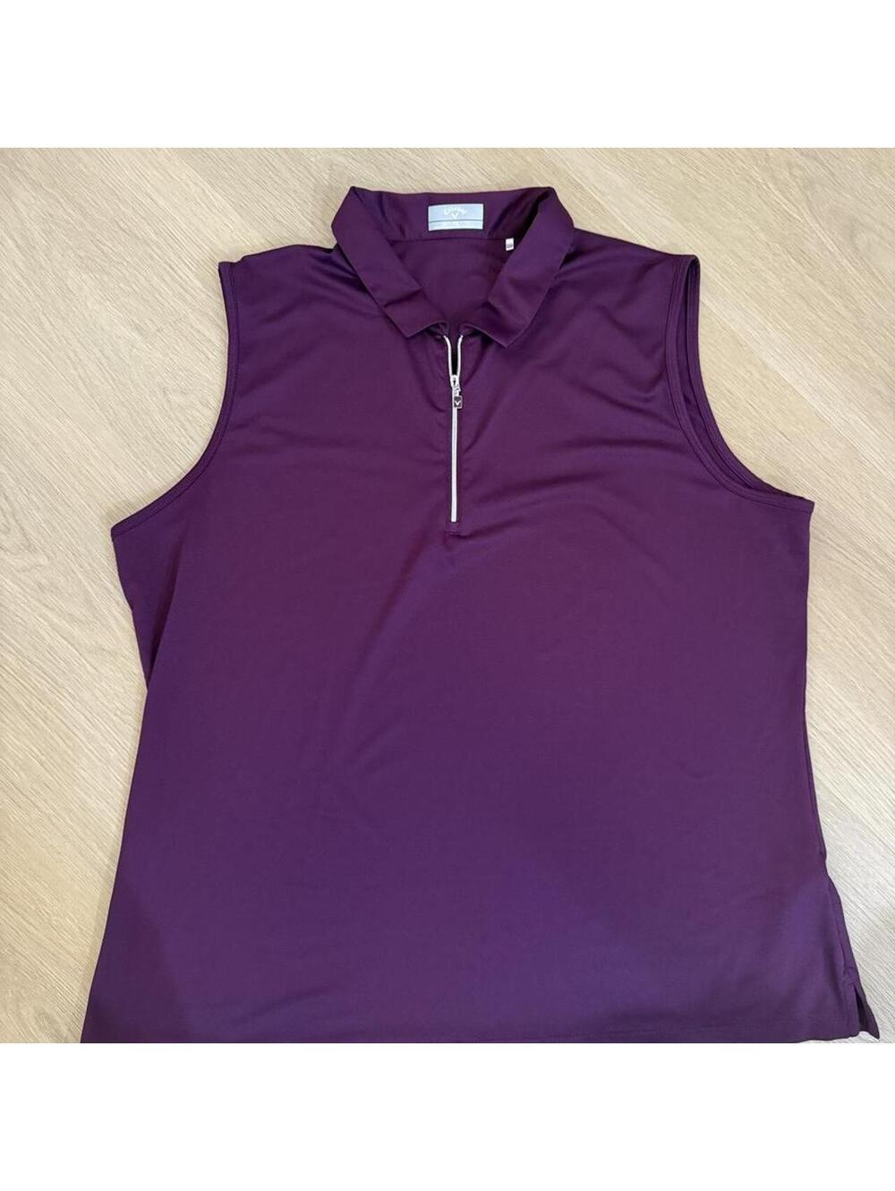 Callaway Women’s Quarter-Zip Sleeveless Golf Polo Size XXL